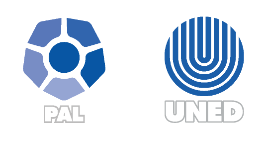 Emblema del Programa de Aprendizaje en Línea y Logotipo de la Universidad Estatal a Distancia