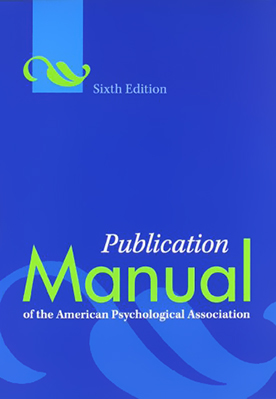 Imagen de la portada del manual para la redacción de referencias bibliográficas de APA sexta edición