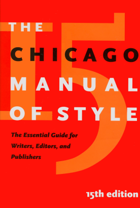 Imagen de la portada del manual de estilo para la redacción de referencias bibliográficas de Chicago